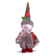 Homeflow雪人公仔裝飾帶帽子充滿聖誕氣氛, 1個, 混色