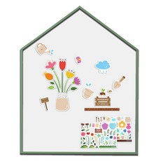 맘스보드 큐브하우스보드 + 가드닝 자석놀이 세트, 포레스트그레이(몰딩) + 웜그레이(보드), 1개