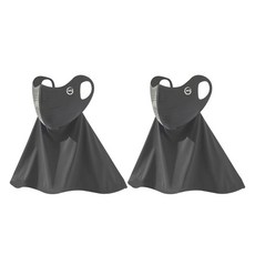 로브로코 一體式涼感高爾夫頸圍, 深灰色, 2個