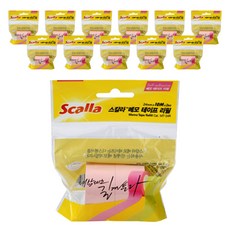 Scalla 便條膠帶補充包 24mm 2入, 12個, 粉紅色