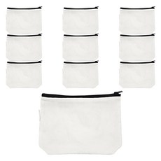아이두일상취미 DIY 패브릭 무지 파우치 꾸미기 대, 화이트, 10개