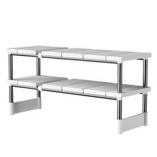 써뉴즈 주방 씽크대 하부 틈새 정리선반 2단, 혼합색상, 1개