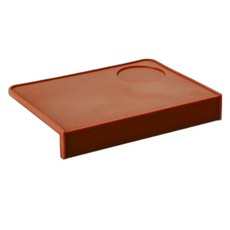 간편한 커피 탬핑 코너 매트, 브라운, 1개