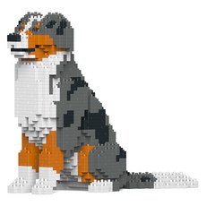 JEKCA 澳洲牧羊犬幼犬積木 S, 灰色, 1個