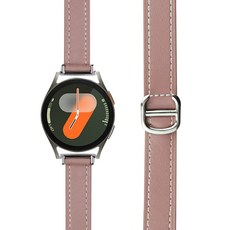 SimplyRoar D型扣環纖薄皮革錶帶, 煙燻粉, 1個