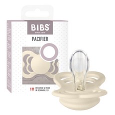 BIBS 슈프림 실리콘 쪽쪽이, 1단계(신생아 이상), 아이보리, 1개