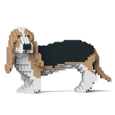 JEKCA 巴吉度獵犬 狗狗 積木 S, 金色