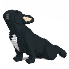 JEKCA 伸展法國鬥牛犬狗狗積木 S, 黑色, 1個