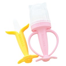 ange 香蕉固齒器 + 貓咪果汁網 + 收納盒 + 補充網 2p 套組, 1套, 粉紅色(果汁網), 固齒器 + 果汁網 + 收納盒 + 補充網 2p