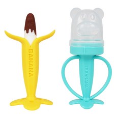 ange 巧克力香蕉固齒器 + 可愛小熊果汁網 + 收納盒 + 補充網 2入 組, 1套, 薄荷(果汁網), 固齒器 + 果汁網 + 收納盒 + 補充網 2入