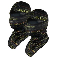 INCONTRO 防曬防塵面罩, 數字黑色, 2入