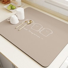 페이퍼먼츠 모던스윗 규조토 주방 식기 건조 매트 12572, 브레드브라운