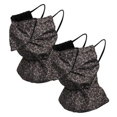 UNOS 女性用立體刷毛抗菌口罩, 05 黑色內裡, 2個