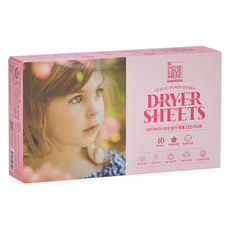 NATURE LOVE MERE 嬰幼兒衣物柔軟烘衣紙 櫻花香 40片, 80g, 1個