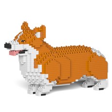 JEKCA 威爾斯柯基幼犬積木 S, 1個, 棕色