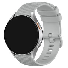 스페이스쉴드 갤럭시 워치 호환 와플 패턴 실리콘 스트랩 20mm, 실버, 1개