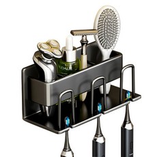 마켓감성 고급 호텔 칫솔꽂이, 블랙, 1개