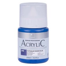 신한화구 전문가 아크릴컬러 보틀 트위스트 프탈로시아닌 블루, 250ml, 1색