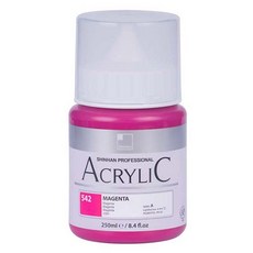 신한화구 전문가 아크릴컬러 보틀 트위스트 마젠타, 250ml, 1색
