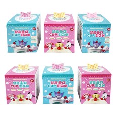 핑크망고 산리오 달콤소다 컵 피규어 6p 세트 랜덤발송, 1세트