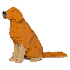 JEKCA 坐姿黃金獵犬積木 S, 棕色