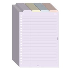 PLEPIC Folder A5 索引雙面補充內頁 棉花糖, 1套, 40張