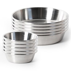 더나인 스텐 304 접시 1호 + 6호 세트, 실버, 5세트