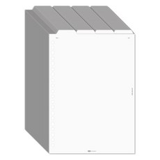 PLEPIC A5文件夾索引雙面活頁補充內頁 空白, 1個, 1入