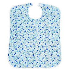 메디코 성인턱받이 매화꽃 환자용 어르신 노인 턱받이 앞치마, 블루, 1개