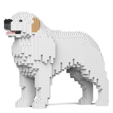 JEKCA 大白熊犬積木 S, 白色