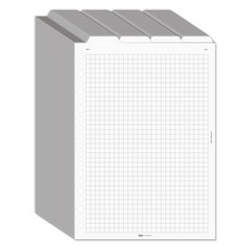 PLEPIC A5活頁夾索引雙面網格補充內頁, 1個, 40張