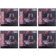 逼真3D恐怖紋身貼紙, 03 十字傷疤男性, 6個