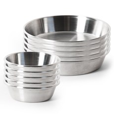 더나인 스텐 304 접시 1호 + 5호 세트, 실버, 5세트