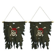 復古海盜旗, 單一顏色, 2個