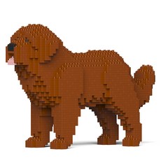 JEKCA 뉴펀들랜드 강아지 블럭 S, 브라운, 1개