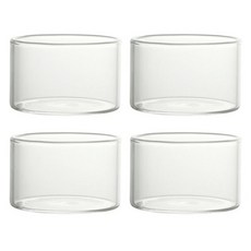 美國之路 簡約迷你玻璃布丁優格碗 RK2216, 透明, 4個