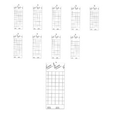 Bokini 白色誘黏板 10*25cm, 1入, 10個