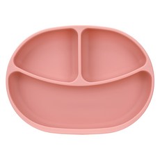 Edison 自主學習矽膠吸盤餐盤, 單品, 1個, 粉紅色