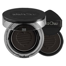 lala Chuu 氣墊遮髮餅 9g+補充蕊 9g, Natural Black, 1組