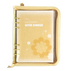 Recoz A5 許願活頁本封套 6孔手帳, 02 檸檬暈染, 1個