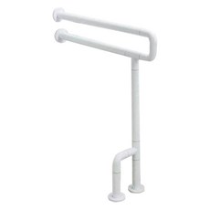 디페이브 클래식 U타입 바닥 더블 지지대 강화 안전 손잡이, 1개, 화이트