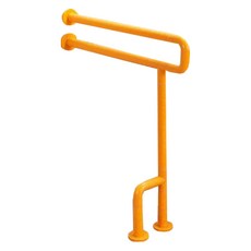 D-pave 經典U型地板雙支架強化安全扶手, 黃色, 1個