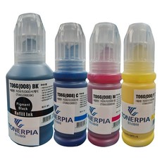 토너피아 앱손 호환잉크 T06G 4종 세트, Black, Cyan, Magenta, Yellow, 1세트