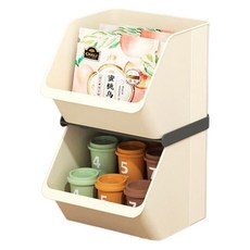 Toppia 簡易咖啡膠囊收納盒 2層, 1個, 奶油白