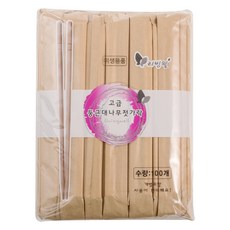 리빙웰 크라프트지 고급 대나무젓가락, 100개입, 1개