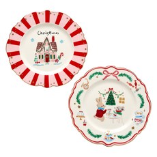 Modern House Merit Party 扇形盤子組 D21, 1套, 單品, 粉紅色