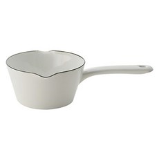 FUJIHORO 感應爐適用琺瑯牛奶鍋, 14cm, 白色, 1個