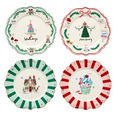 Modern House Merity Party 扇貝造型盤4件組 D16, 1套, 盤子 4入, 混合色