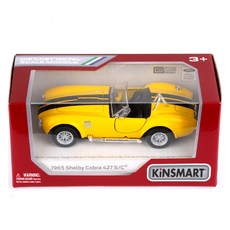 KiNSMAR Shelby Cobra 427 汽車可動玩具 KT5322, 黃色, 1個