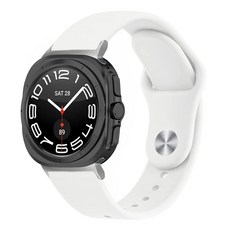 구스페리 스마트워치 일체형 실리콘 밴드 스트랩, 화이트, 1개